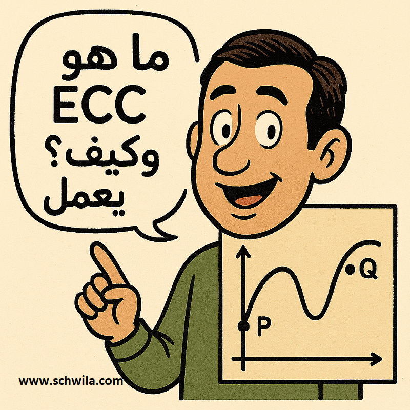 "التشفير باستخدام المنحنيات الإهليلجية" "ECC مقابل RSA" "مفاتيح التشفير الحديثة" "أمن البيانات الرقمية" " تشفير المواقع الإلكترونية" "تشفير العملات الرقمية"