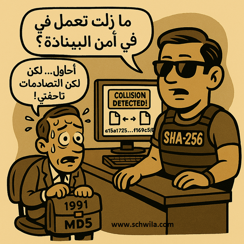 "MD5 Hash "" تجزئة MD5"" هل MD5 آمن؟"" مقارنة MD5 وSHA"" خوارزميات التجزئة "" التحقق من الملفات باستخدام MD5"