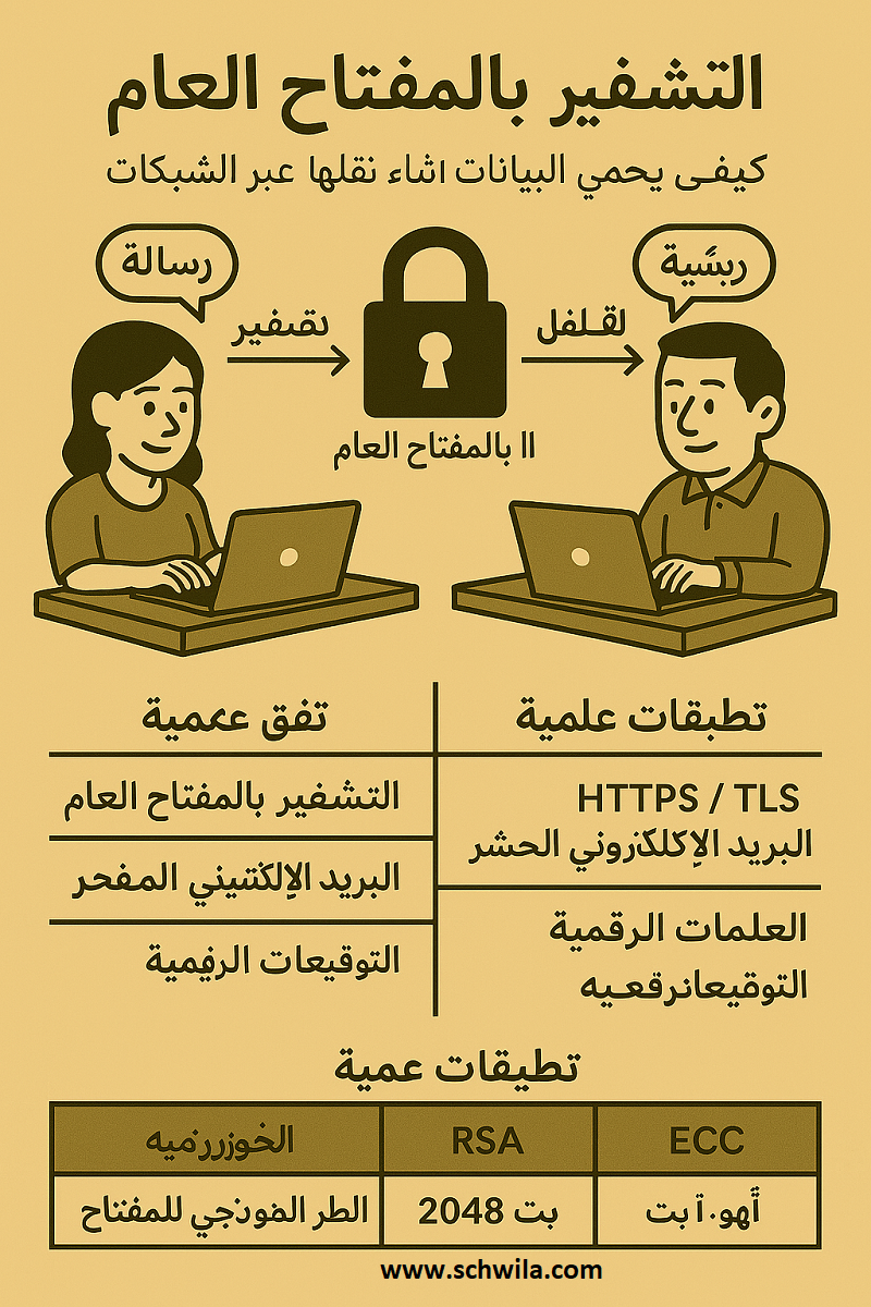🔐 التشفير بالمفتاح العام